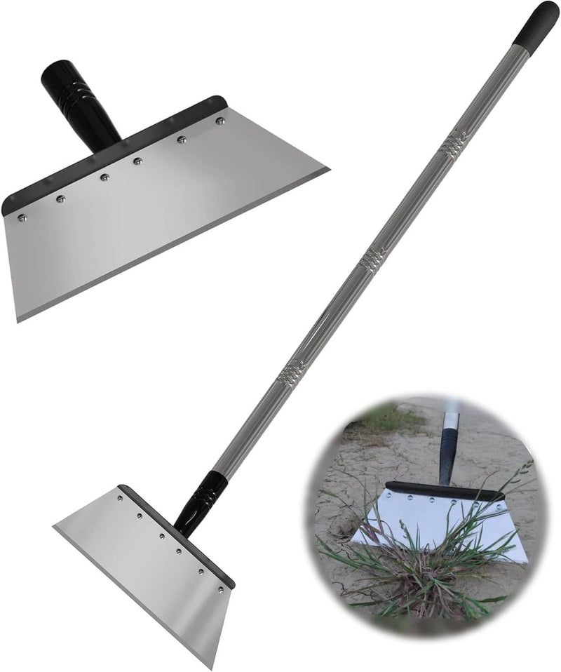 RISETEX Multifunctional Garden Shovel – 54" Heavy Duty Stainless Steel Cleaning Tool with Adjustable Handle for Weeding, Lawn Edging, Snow/Ice Removal & Digging, Durable Outdoor Spade & Scraper - Image 1